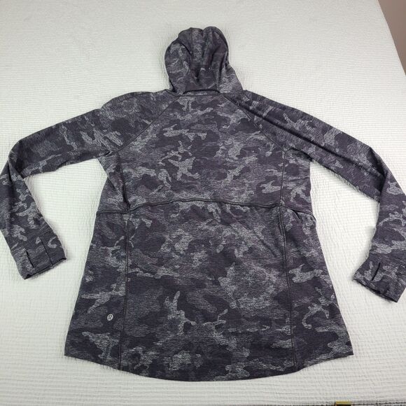Lululemon 10 Warm Stabilizer 1/2 Zip Hoodie Rulu W3CTIS Incognito Camo HTR Women - Picture 16 of 16